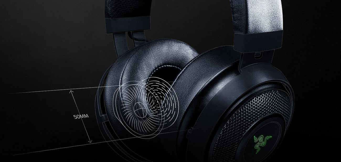 Razer Kraken 7.1 Chroma Gaming czarne z mikrofonem - Słuchawki